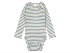 Petit Piao body allure blå/mørk råhvid stribet